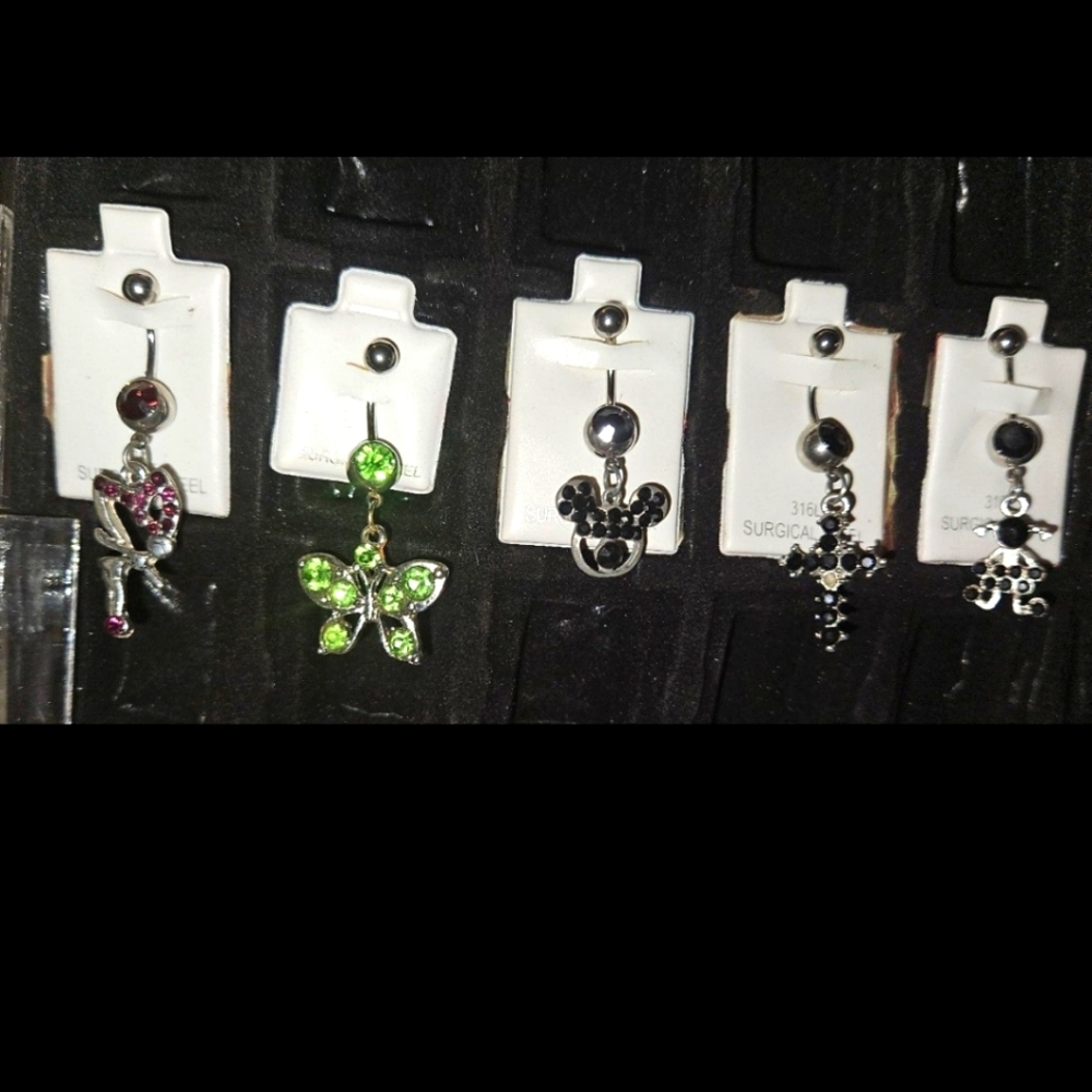 Belly Barbells w/ Charms